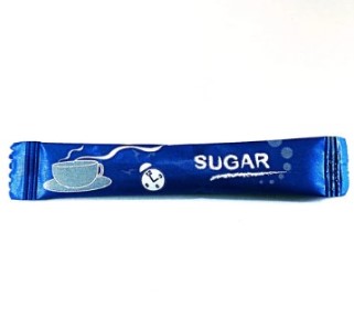 WHITE SUGAR TUBE SACHET