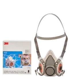 3M Reusable Half Face Mask, Medium, 6200