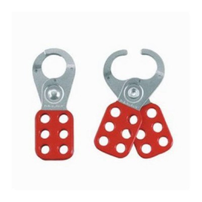 RS PRO Red 6-Lock Steel Hasp Lockout