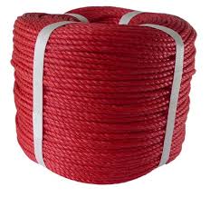 PP ROPE WHITE RED 8MM X 220M