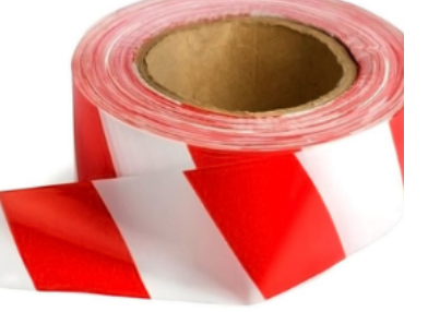 BARRICADE TAPE, RED      /      WHITE, 2''