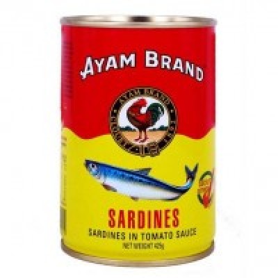 Ayam Brand Sardine Tin, 425G,  24 Tins   box