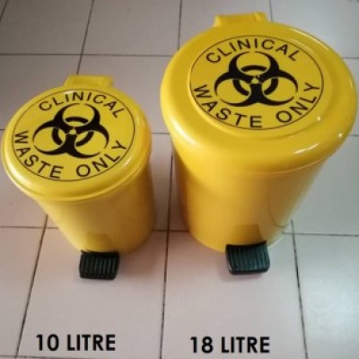 CLINICAL PEDAL WATSE BIN 10L