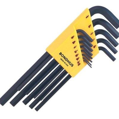 BONDHUS 12137 Hex Key L-Wrench Set Long Arm  (HLX13)