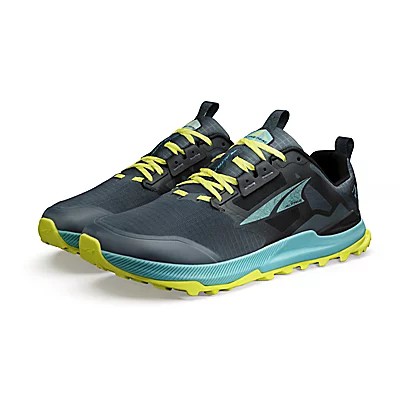 Altra Men's Lone Peak 8 (25mm Medium Cushion) Black Green (US 8)