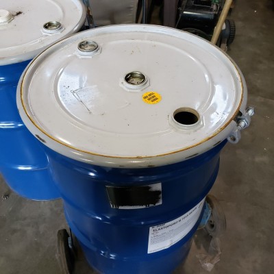 RECONDITION DRUM, METAL, 45 GALLON CAPACITY, C W CLIP-ON TOP