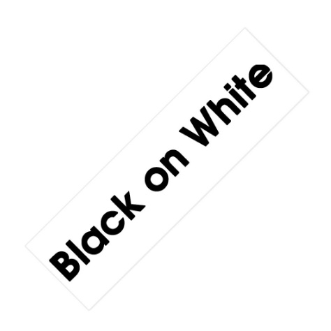 Label Tape Black on White 9mm