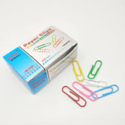 CLIP- COLOUR PAPER CLIP, 28MM (DINGLI)