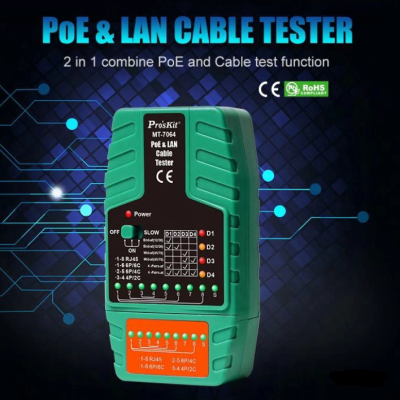 *Pro'sKit MT-7064 PoE & LAN Cable Tester