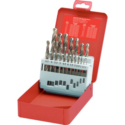 Kennedy HSS-Co Metric Jobber Drill Set - 19 Pieces (KEN0268460K)