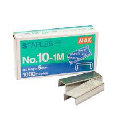 MAX No.10 (10-1M) Staples - Box of 1000 staples