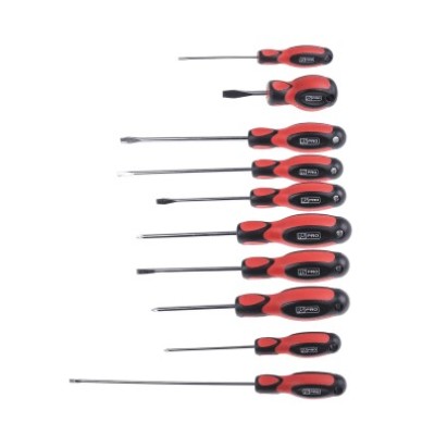 RS PRO Engineers Slotted Flared' Slotted Parallel' Pozidriv Screwdriver Set 10 Piece