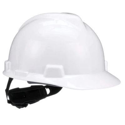 MSA V-Gard Protective Cap FAS-TRAC III RATCHET 10173935, White