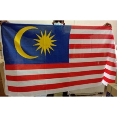 Malaysia Flag, Size 2'x4', material: Polymesh