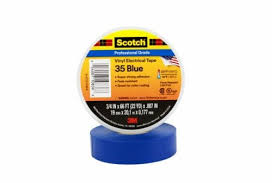 3M Vinyl Electrical Tape Scotch 35 (Blue) (10 roll   /   box)