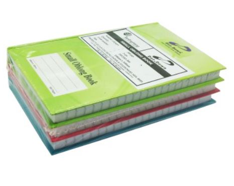 Note book small oblong (300pgs) size:108mm x 168mm