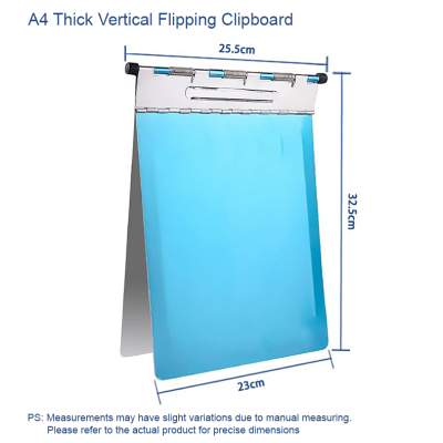 A4 Thick Vertical Flipping Clipboard