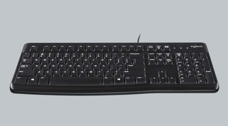 K120 CORDED KEYBOARD Plug-and-Play USB Keyboard