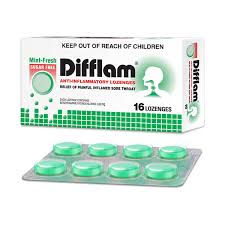 DIFFLAM ANTI-INFLAMMATORY LOZENGES (MINT) (DELIVERY TO LABUAN AREA ONLY)