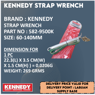 KENNEDY 582-9500K STRAP WRENCH 60-140MM