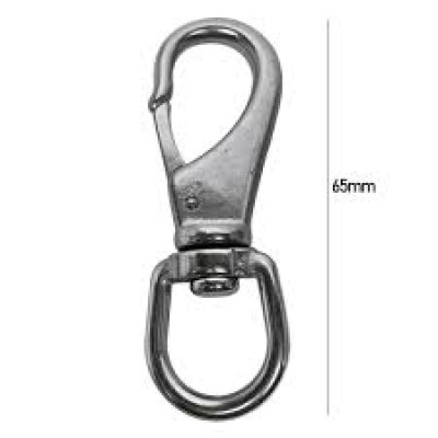 304 STAINLESS STEEL SWIVEL EYE SNAP HOOK Spring Snap65 mm