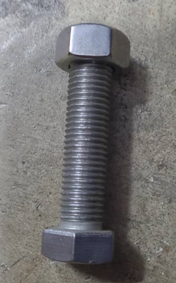 M16,  hex bolt with nut & washer, SS Bolt length = 70 mm