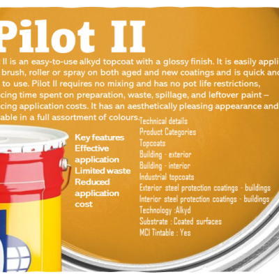 Jotun Pilot II Alkyd Topcoat Paints [5L] Yellow (RAL1023)