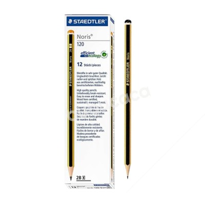 STAEDTLER NORIS 120 2B GRAPHITE PENCIL (12 PCS)