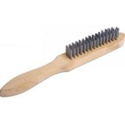 WIRE BRUSH C W WOODEN HANDLE 105