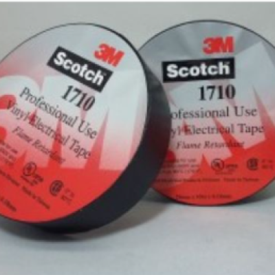 3M Scotch 1710 Vinyl Electrical Tape   Black Tape - Black