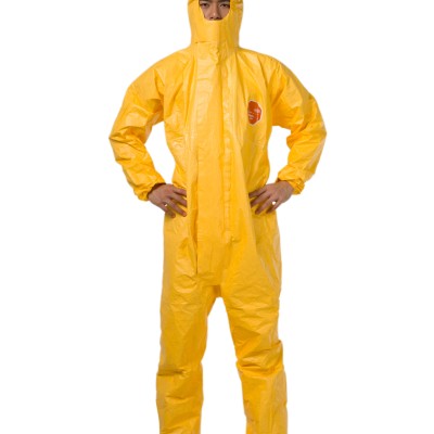 Dupont Tychem 2000  Tychem C Coverall, Yellow.