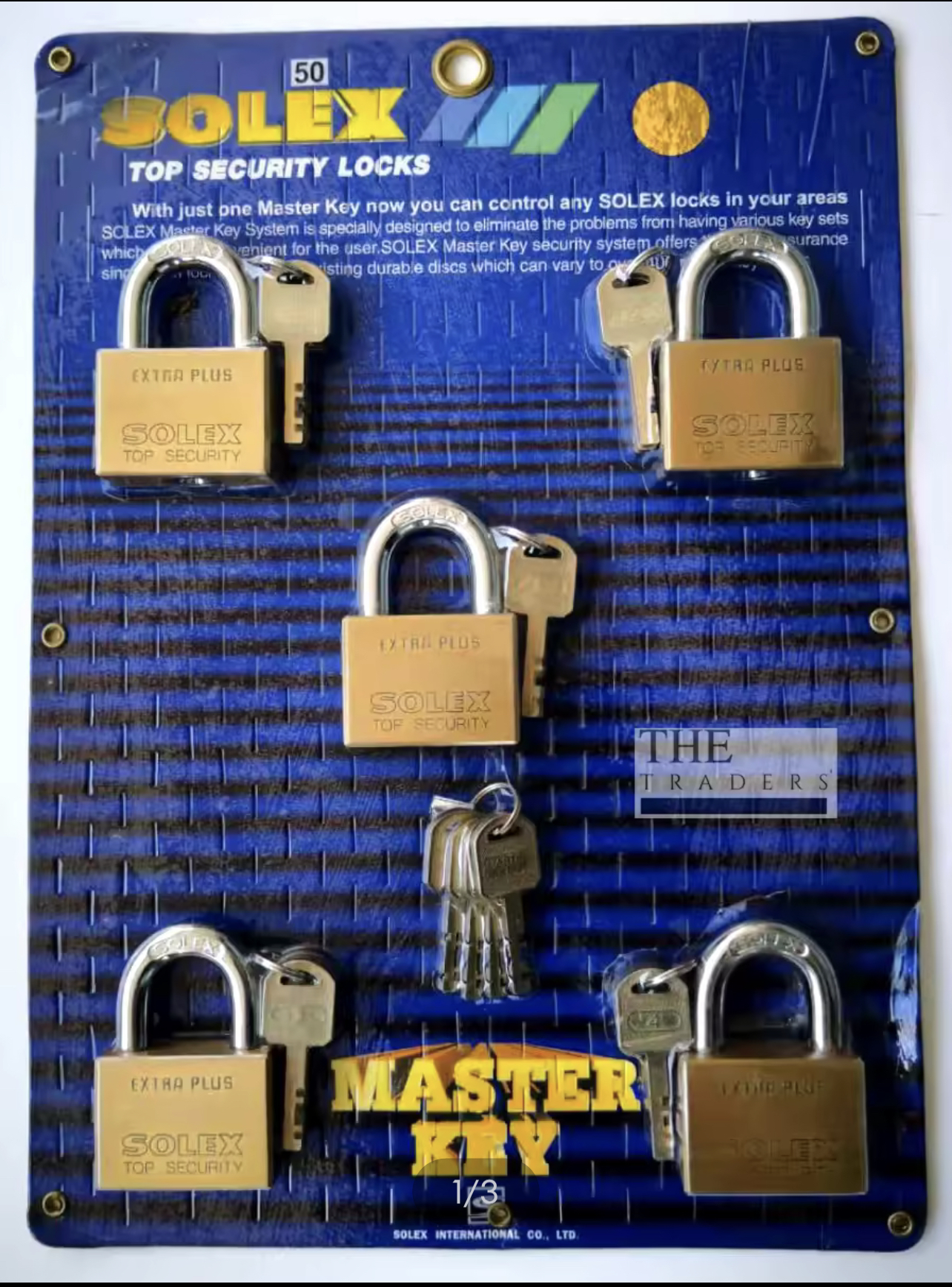 PADLOCK WITH MASTER KEY (5 PADLOCK      /      SET)