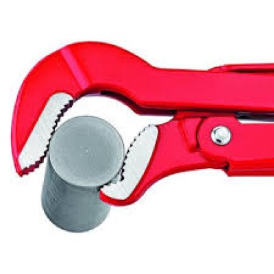 KnipexPipe Wrench S-Type red powder coated