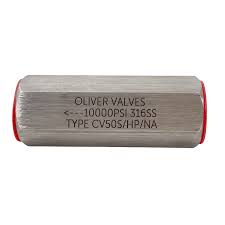 OLIVER Check Valve, 10, 000PSI Rated Part Number: CV50S  /  HP  /  NA