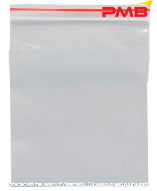 9" X 14" ZIPLOCK PLASTIC CLEAR BAG (0.04THK), 100PCS      /      PKT