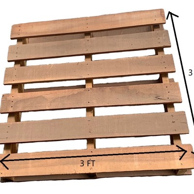 WOODEN PALLET, 900MM X 900MM X 100MM