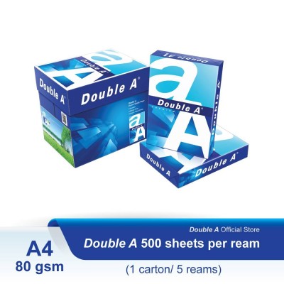 Double A Plain 80G 500's A4 Paper