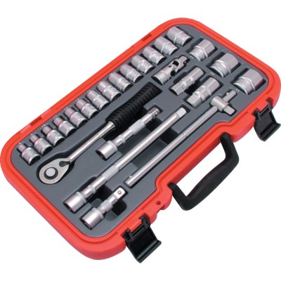 Kennedy-Pro 1 2in. Socket Set, Metric, Set Of 25 - KEN5827985K