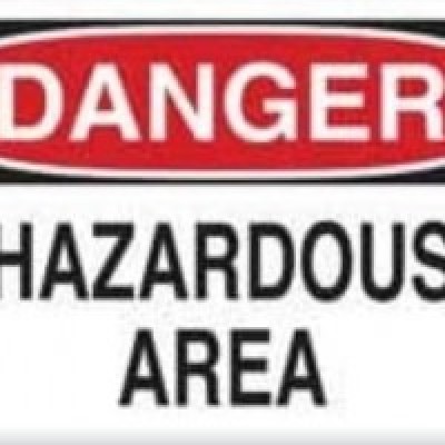 "Hazardous Area" SIGNAGE - A3 SIZE