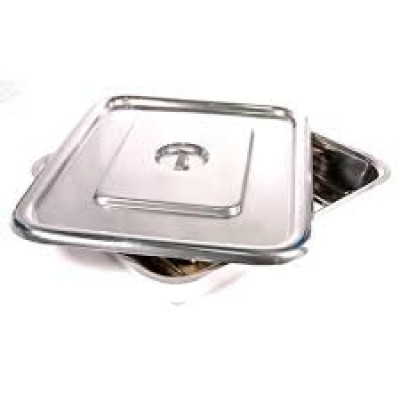 SERVING TRAY W COVER, 20 X 12 X 6 '', STAINLESS STELLL