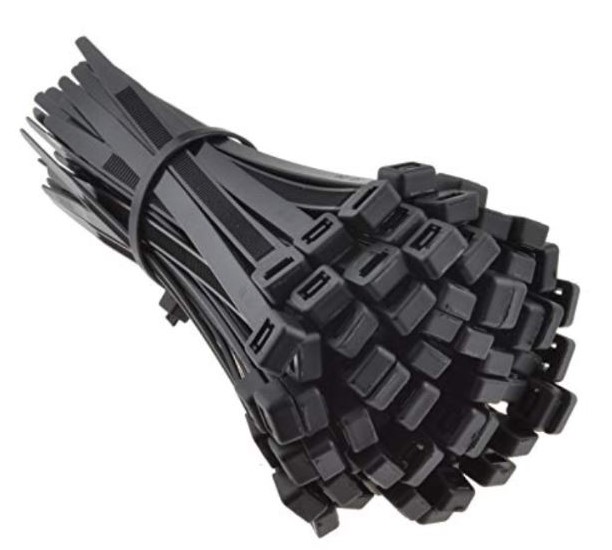 CABLE TIES - PVC BLACK (200 X 5.0MM)