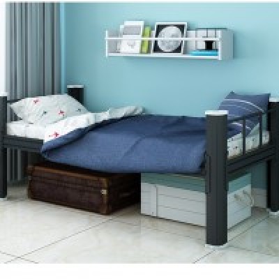 Single Bed Steel Bed with pad (unassembled unit) 2000x1500x750mm