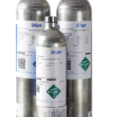 Draeger 4557019 Methane 50% LEL Calibration Gas - 2.5% vol. (CH4)