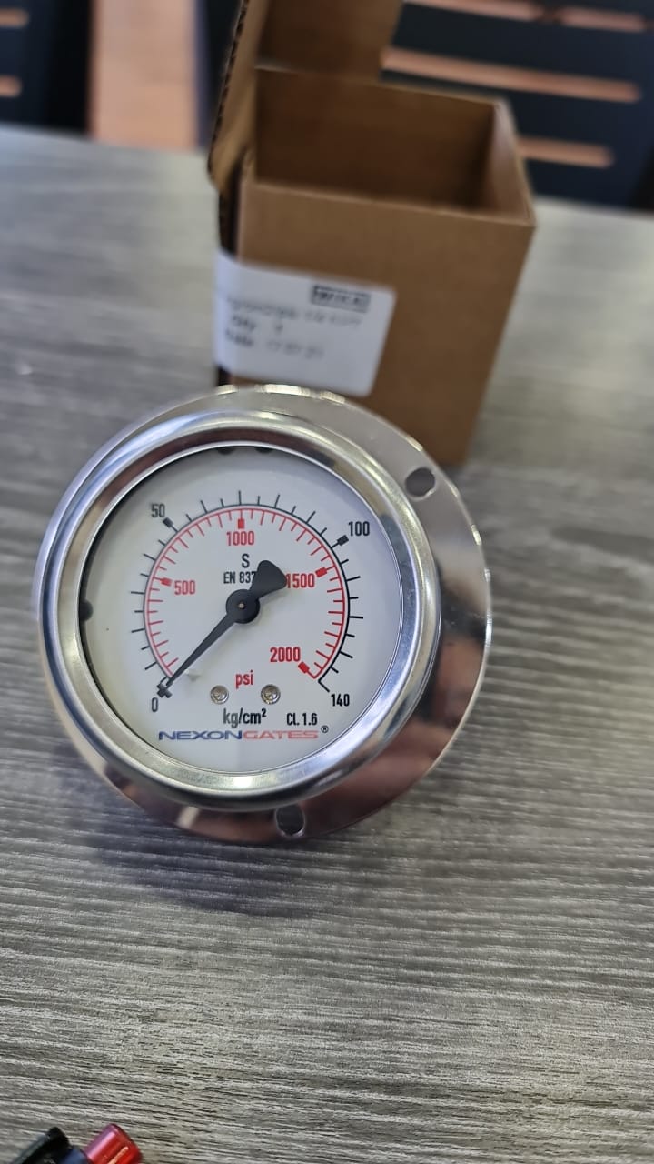 Pressure guage range 2000psi