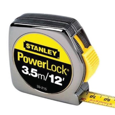 Stanley Power Lock Measuring Tape (3.5m   12ft) STHT33215-8