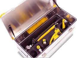 ​​​​​​​Enerpac, SC05HTB, (Hydraulic Oil, Hydraulic Wedge, Toolbox), Three Hydraulic Cylinders and Hand Pump Toolbox Set