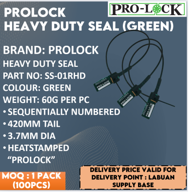 PRO-LOCK HEAVY DUTY SEAL SS-01GH (GREEN)