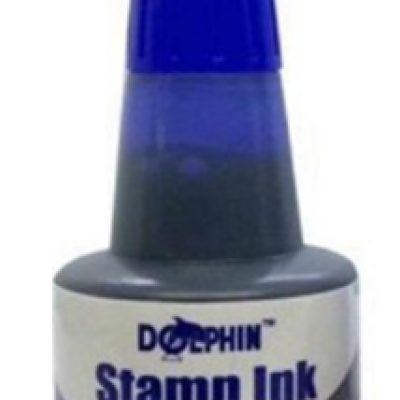 INK- DOLPHIN DOL101 STAMP PAD INK, 30ML BLUE