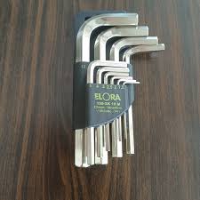 ELORA Hexagon key set, 10-pcs. 1, 5-12 mm, with plastic wallet, ELORA-159S-10M