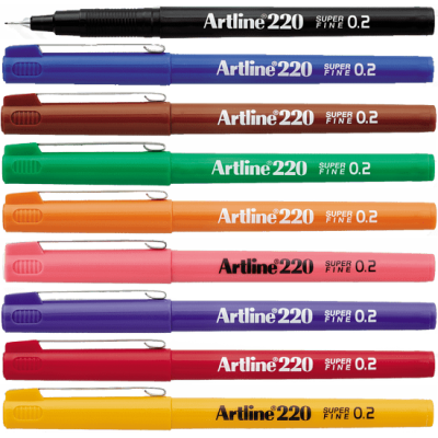 ARTLINE 220 EK-220 (SF) 0.2MM WRITING PEN